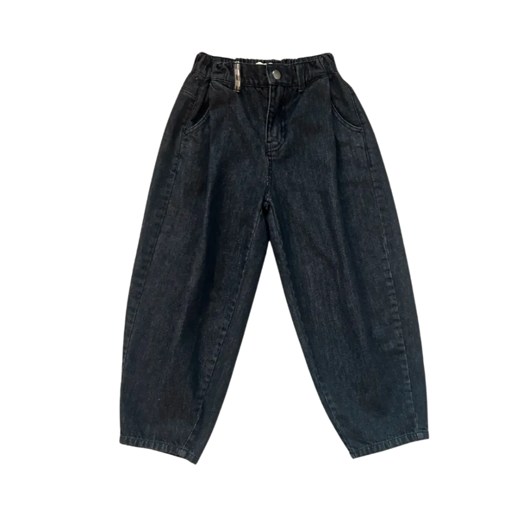 Jenest – Robin Balloon Denim Pants Vintage Black - 10 - Babette Oostduinkerke