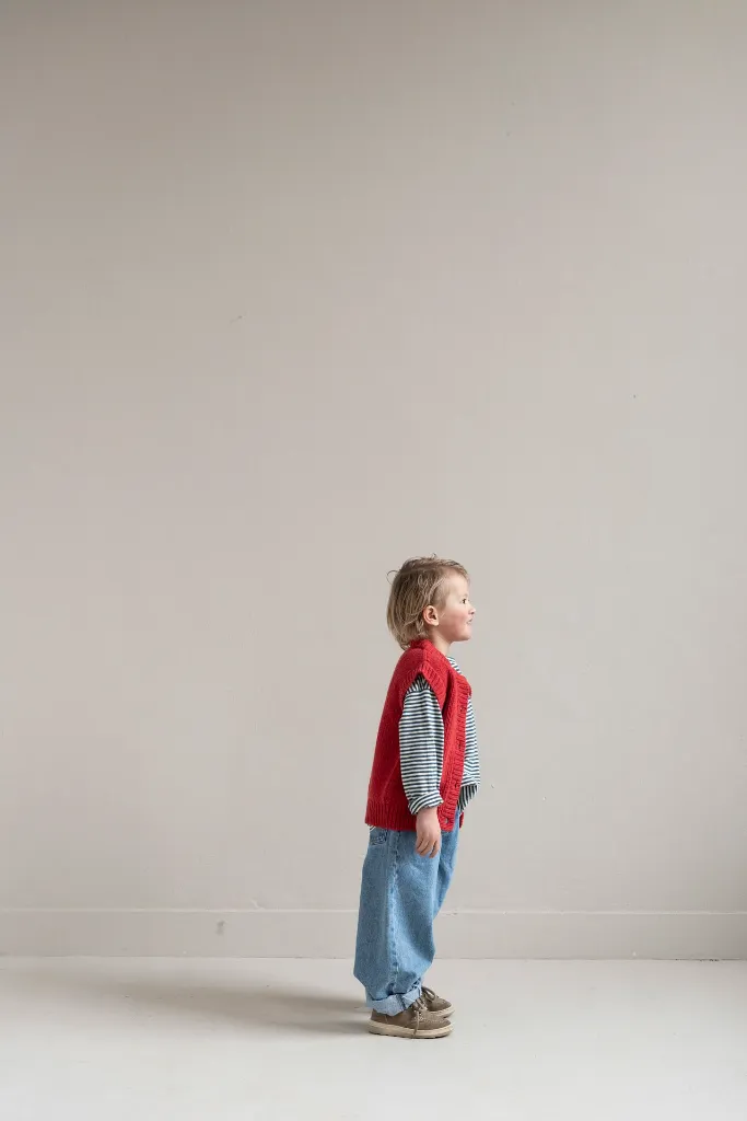 Jenest – Bo Cardigan Spicy Red - 5 - Babette Oostduinkerke