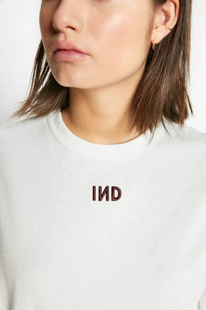 Indee - Wallis round neck tee (off white) - 1 - Babette Oostduinkerke