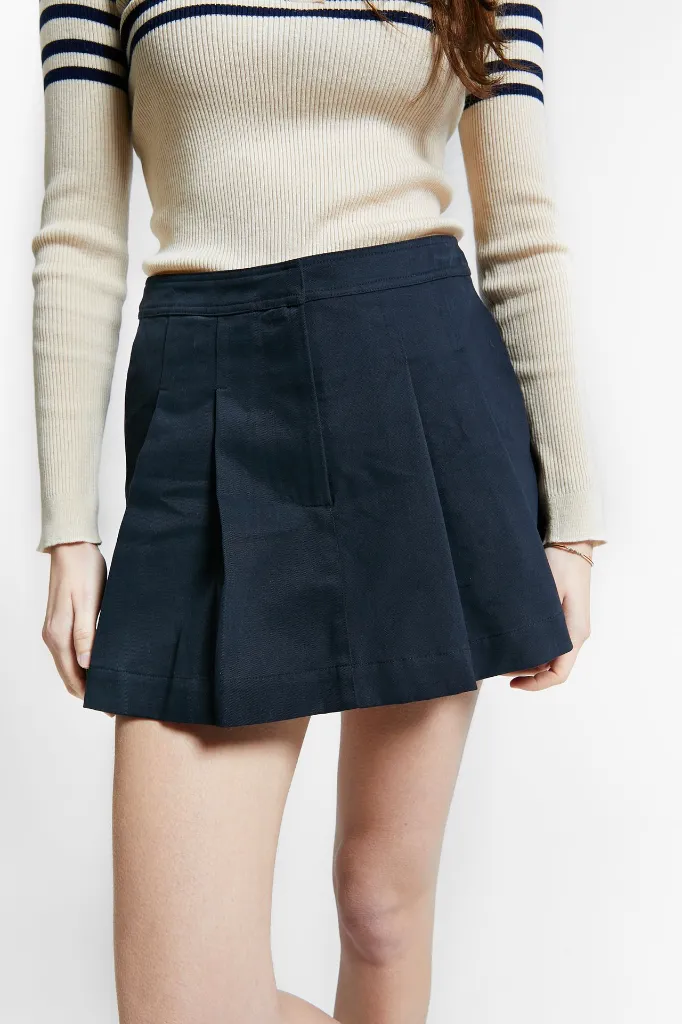 Indee - Wallstreet brushed cotton short-skirt - 1 - Babette Oostduinkerke