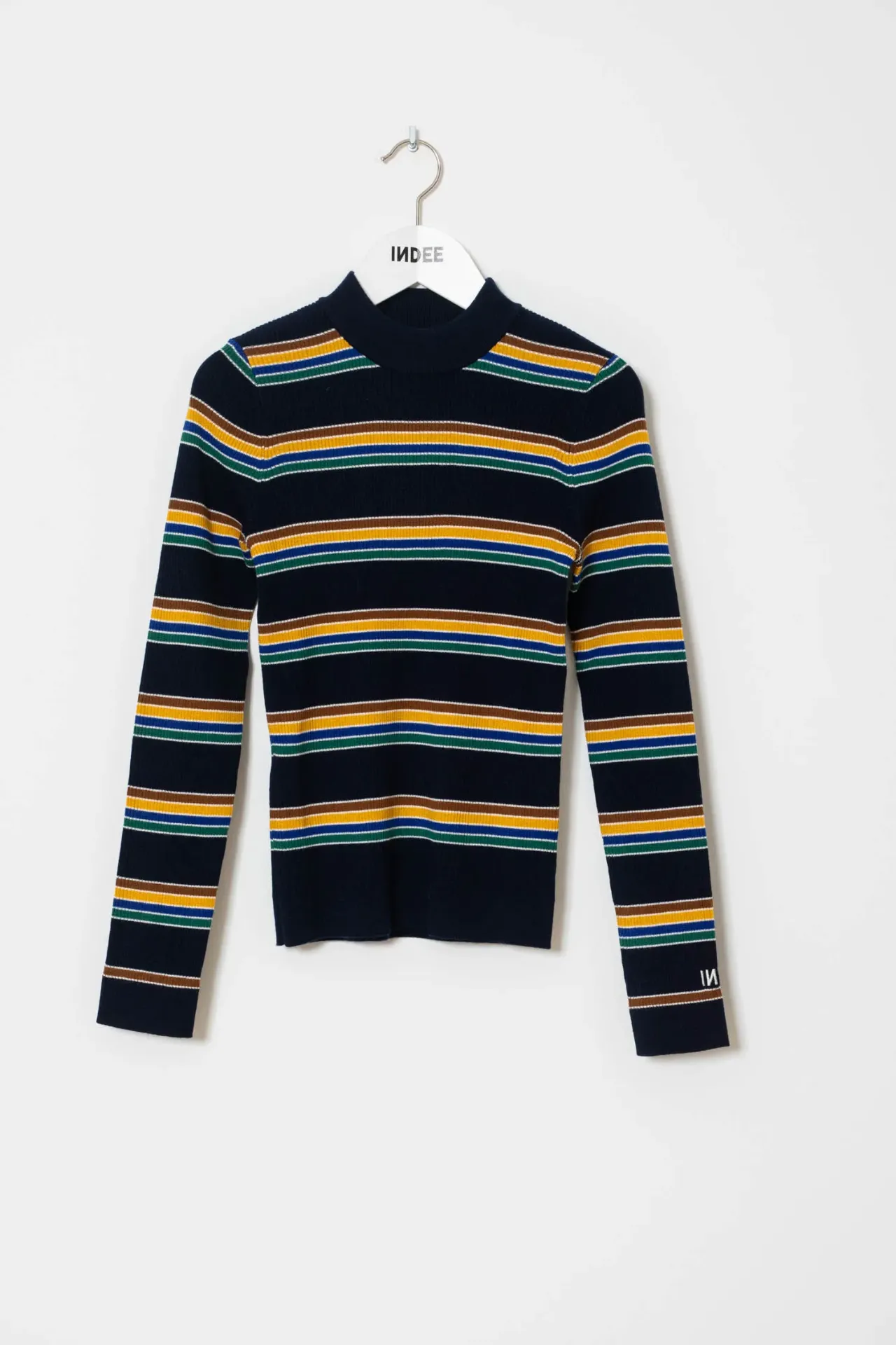 Indee - Wimbledon high neck striped pullover (XS - 34)